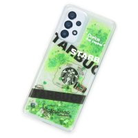 Newface Samsung Galaxy A13 4G Kılıf Starbuck Sulu Silikon - Koyu Yeşil