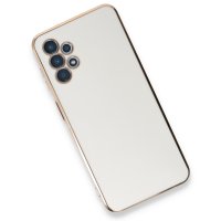 Newface Samsung Galaxy A13 4G Kılıf Volet Silikon - Beyaz