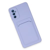 Newface Samsung Galaxy A14 4G Kılıf Kelvin Kartvizitli Silikon - Lila