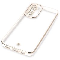 Newface Samsung Galaxy A14 4G Kılıf Liva Lens Silikon - Beyaz