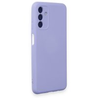 Newface Samsung Galaxy A14 4G Kılıf Nano içi Kadife Silikon - Lila