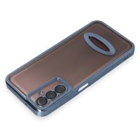 Newface Samsung Galaxy A14 4G Kılıf Slot Silikon - Mavi