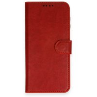 Newface Samsung Galaxy A14 4G Kılıf Trend S Plus Kapaklı Kılıf - Kırmızı