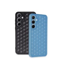 Newface Samsung Galaxy A15 4G Kılıf Petek Silikon Kapak - Mavi