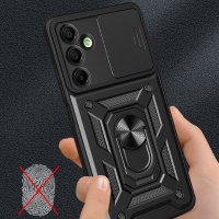 Newface Samsung Galaxy A16 5G Kılıf Pars Lens Yüzüklü Silikon - Lacivert