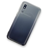 Newface Samsung Galaxy A2 Core Kılıf Lüx Çift Renkli Silikon - Siyah