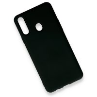 Newface Samsung Galaxy A20S Kılıf Nano içi Kadife Silikon - Siyah