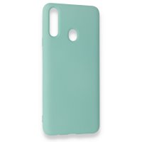 Newface Samsung Galaxy A20S Kılıf Nano içi Kadife Silikon - Turkuaz