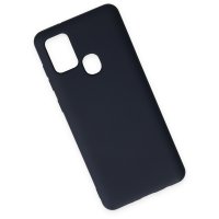 Newface Samsung Galaxy A21S Kılıf Nano içi Kadife Silikon - Lacivert