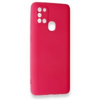Newface Samsung Galaxy A21S Kılıf First Silikon - Pembe