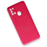 Newface Samsung Galaxy A21S Kılıf First Silikon - Pembe