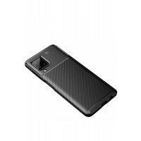 Newface Samsung Galaxy A22 Kılıf Focus Karbon Silikon - Siyah