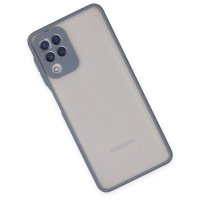 Newface Samsung Galaxy A22 Kılıf Montreal Silikon Kapak - Gri