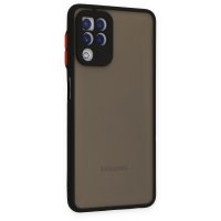 Newface Samsung Galaxy A22 Kılıf Montreal Silikon Kapak - Siyah