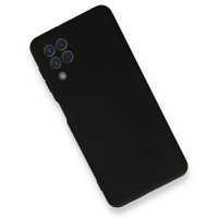 Newface Samsung Galaxy A22 Kılıf Nano içi Kadife Silikon - Siyah