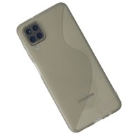 Newface Samsung Galaxy A22 Kılıf S Silikon - Gri