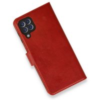 Newface Samsung Galaxy M22 Kılıf Trend S Plus Kapaklı Kılıf - Kırmızı