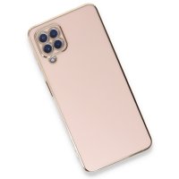 Newface Samsung Galaxy A22 Kılıf Volet Silikon - Pembe
