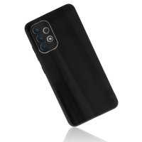 Newface Samsung Galaxy A23 4G Kılıf Glass Kapak - Siyah