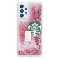 Newface Samsung Galaxy A23 4G Kılıf Starbuck Sulu Silikon - Pembe