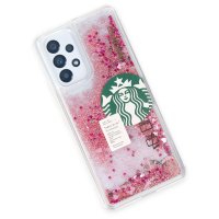 Newface Samsung Galaxy A23 4G Kılıf Starbuck Sulu Silikon - Pembe