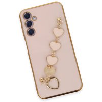 Newface Samsung Galaxy A24 4G Kılıf Esila Silikon - Pudra