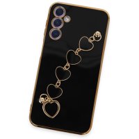 Newface Samsung Galaxy A24 4G Kılıf Esila Silikon - Siyah