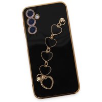 Newface Samsung Galaxy A24 4G Kılıf Esila Silikon - Siyah