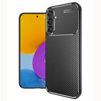 Newface Samsung Galaxy A24 4G Kılıf Auto Focus Karbon Kapak - Siyah