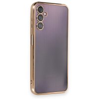 Newface Samsung Galaxy A24 4G Kılıf Razer Lensli Silikon - Gold