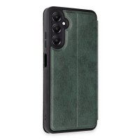 Newface Samsung Galaxy A25 5G Kılıf Flip Cover - Koyu Yeşil