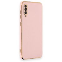 Newface Samsung Galaxy A30S Kılıf Volet Silikon - Pembe