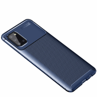 Newface Samsung Galaxy A31 Kılıf Focus Karbon Silikon - Lacivert