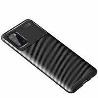 Newface Samsung Galaxy A31 Kılıf Focus Karbon Silikon - Siyah