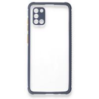 Newface Samsung Galaxy A31 Kılıf Miami Şeffaf Silikon - Gri