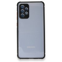 Newface Samsung Galaxy A32 5G Kılıf Miami Şeffaf Silikon  - Siyah