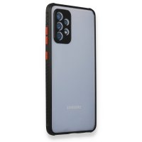 Newface Samsung Galaxy A32 5G Kılıf Miami Şeffaf Silikon  - Siyah