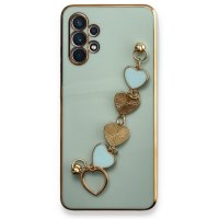 Newface Samsung Galaxy A32 Kılıf Esila Silikon - Su Yeşili