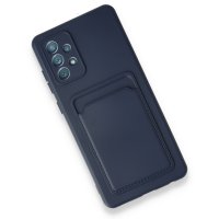 Newface Samsung Galaxy A33 5G Kılıf Kelvin Kartvizitli Silikon - Lacivert