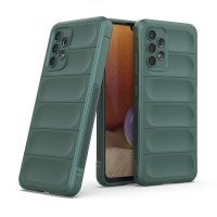 Newface Samsung Galaxy A32 Kılıf Optimum Silikon - Koyu Yeşil