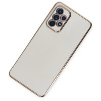 Newface Samsung Galaxy A32 Kılıf Volet Silikon - Beyaz