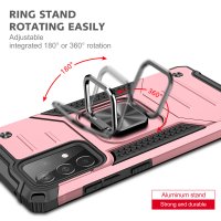 Newface Samsung Galaxy A32 Kılıf Zegna Yüzüklü Silikon Kapak - Rose