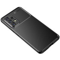Newface Samsung Galaxy A33 5G Kılıf Focus Karbon Silikon - Siyah