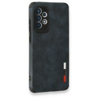 Newface Samsung Galaxy A33 5G Kılıf Loop Deri Silikon - Lacivert