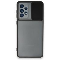 Newface Samsung Galaxy A33 5G Kılıf Palm Buzlu Kamera Sürgülü Silikon - Siyah