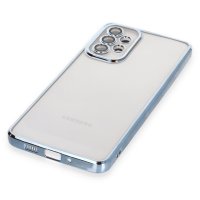 Newface Samsung Galaxy A33 5G Kılıf Razer Lensli Silikon - Açık Mavi