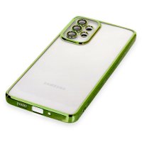 Newface Samsung Galaxy A33 5G Kılıf Razer Lensli Silikon - Yeşil