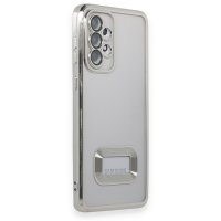 Newface Samsung Galaxy A33 5G Kılıf Slot Silikon - Gümüş