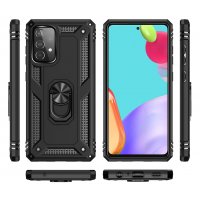 Newface Samsung Galaxy A33 5G Kılıf Sofya Yüzüklü Silikon Kapak - Siyah