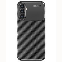 Newface Samsung Galaxy A34 5G Kılıf Focus Karbon Silikon - Siyah